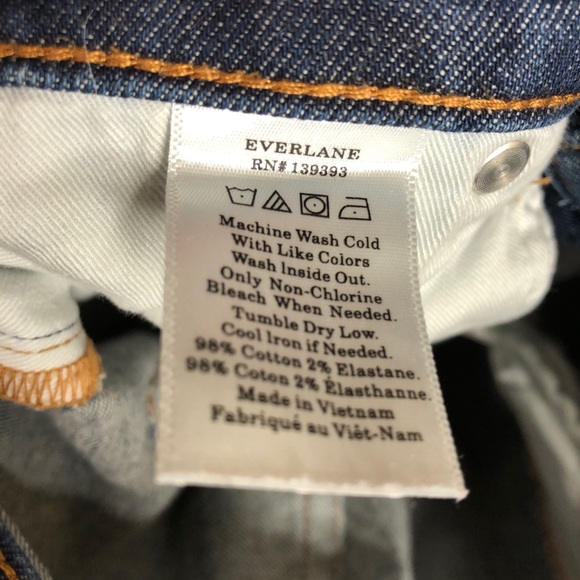Everlane Womens High Rise Dark Wash Skinny Jeans Blue Size 30 - Picture 3 of 6